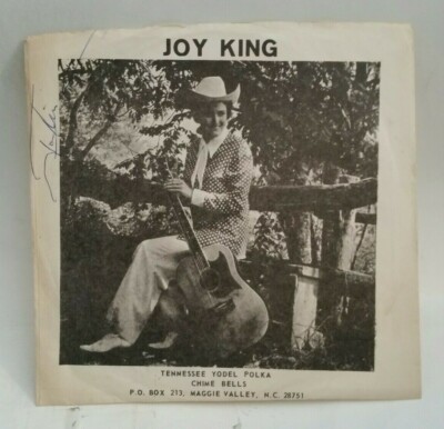 Joy King TENNESSEE YODEL POLKA / CHIME BELLS (SIGNED 45/PS) #291 PLAYS VG TO VG+