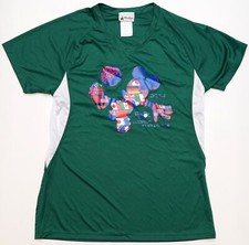 New Disney 2014 EPCOT World Showcase Mickey Soccer Women's Green Jersey L/XL
