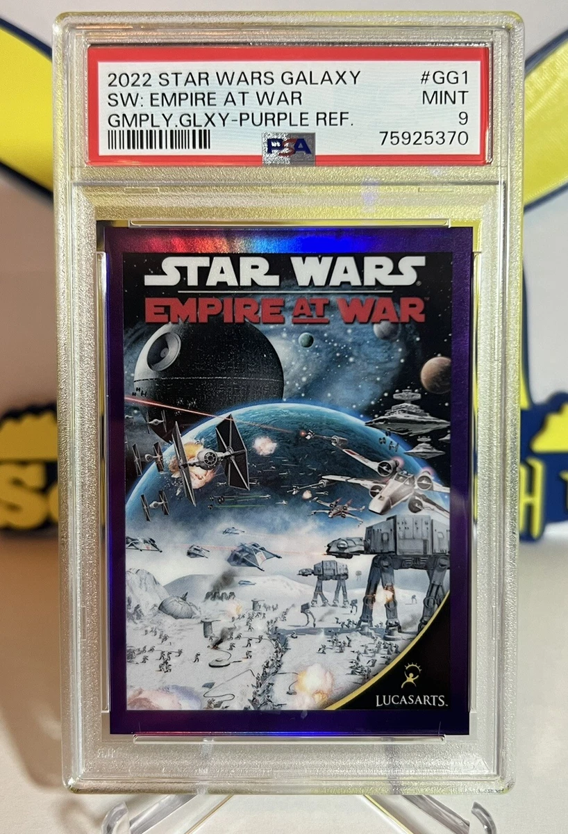 PSA 9 2022 Star Wars Galaxy GG1 Empire At War Gameplay Galaxy Art Purple /50
