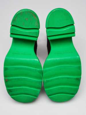 Bottega Veneta Black Grass Leather Flash Boots Size 9/39.5 | eBay