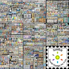 Worldwide Stamp Collection Mint -1200 Stamps in 386 Full Sets from 130 Countries