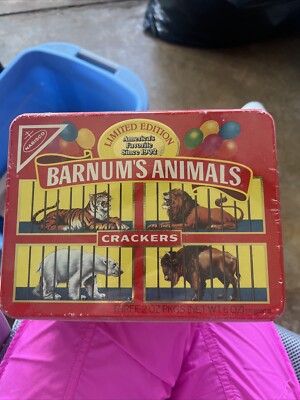 Nabisco Barnum's Animal Crackers 85th Anniversary Tin and Original Cookies