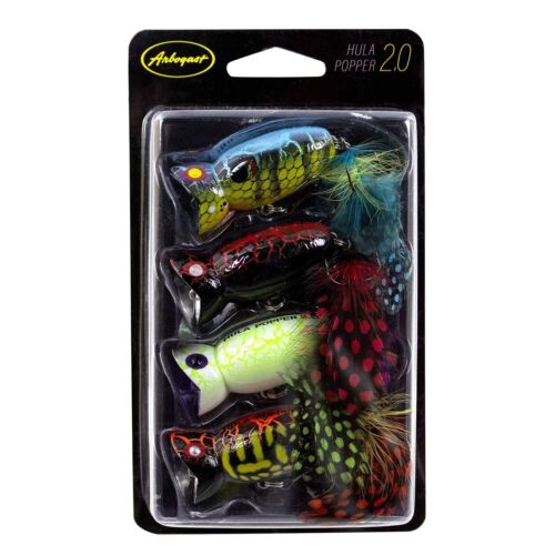 Arbogast Hula Popper 2.0 Topwater Fishing Lure with Feathered Treble Hook and - 第 1/3 張圖片