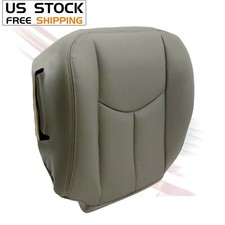 For 2003 04 05 06 Chevy Tahoe Suburban Driver Bottom Leather Seat Cover Gray 922