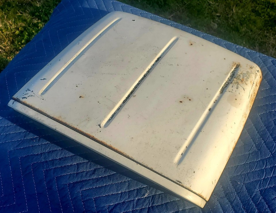 LOOK Vintage Ford Super Duty Pontiac Metal Hood Scoop Gasser Willys 55