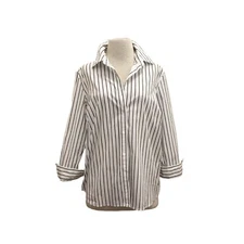 Ralph Lauren Classic Preppy Striped Cotton Button Down Shirt Size 1X