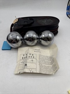Petanque Jeu De Boules Balls Set Of Three Pre Owned