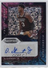 2021 Panini Prizm Draft Picks Nebula Circles 4/5 DJ Stewart Jr #SS-DJS Auto 0c2