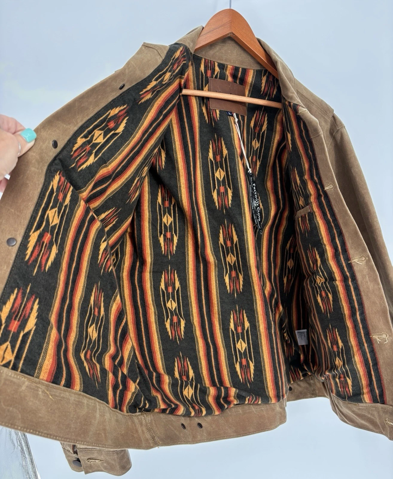 Freenote Cloth RJ-1 Riders Jacket Rust Brown L NWT Yellowstone Kayce Dutton USA - product detail image 4