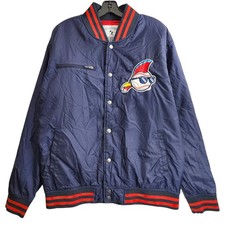 MAJOR LEAGUE Movie Jacket Mens Large Blue Bomber Ricky Vaughn BASEBALLISM