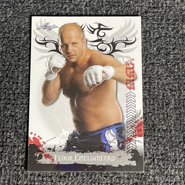 RAZOR LEAF MMA 2010 ROOKIE CARD OF " THE LAST EMPEROR " FEDOR EMELIANENKO !! (RC)