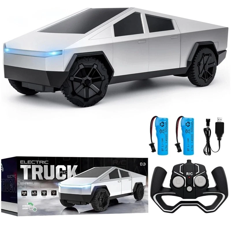 Rechargeable 1:24 Tesla Cyber Truck Remote Control Car Toy Gift For Kids Gifts - Image 3 of 4
