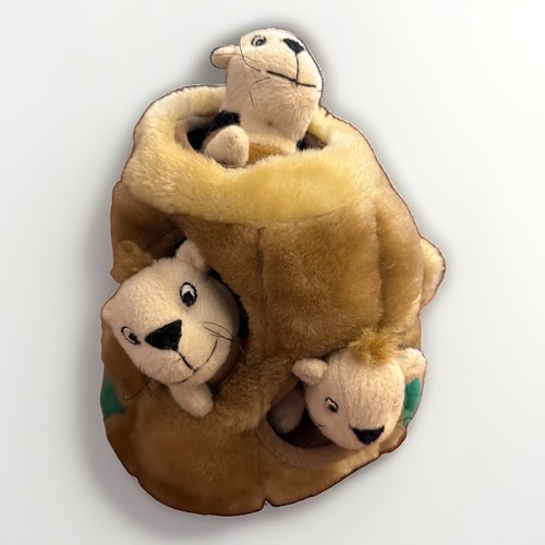 Hide-A-Squirrel Squeaky Puzzle Plush Dog Toy