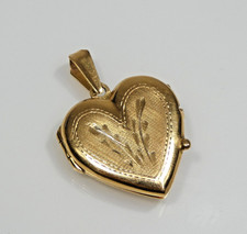 Solid 18k Yellow Gold Heart Locket