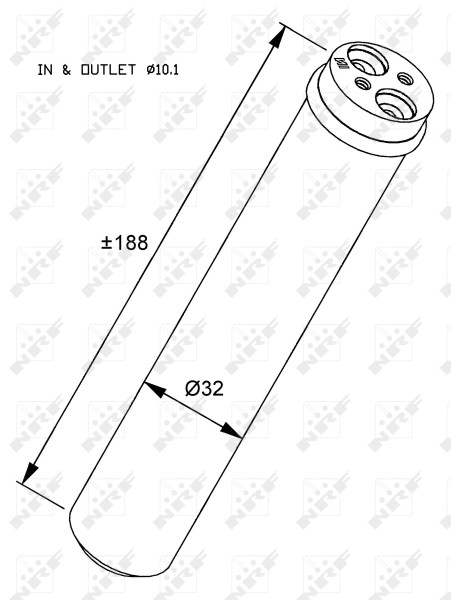 NRF 33284 Dryer, air conditioning for OPEL,VAUXHALL