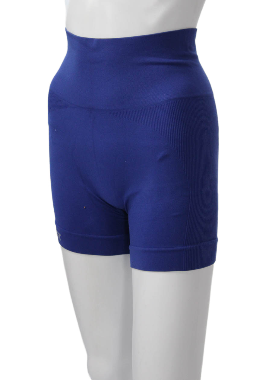 Set Active Womens Set Blue Polyester Solid Shorts… - image 5