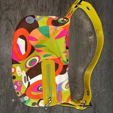 Francesco Biasia Leather trim shoulder bag