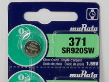MURATA 371 SR920SW Watch Battery 1Pc Exp. 10/2030