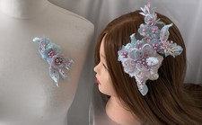 Fascinator Corsage Set Mother Of Bride wedding guest Ascot Flower Hat Hairpiece