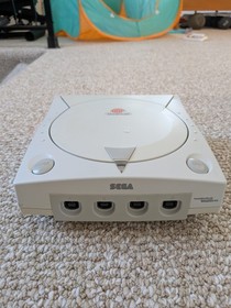 Sega Dreamcast HKT-3020 White Console with Controller and Cords, Works!