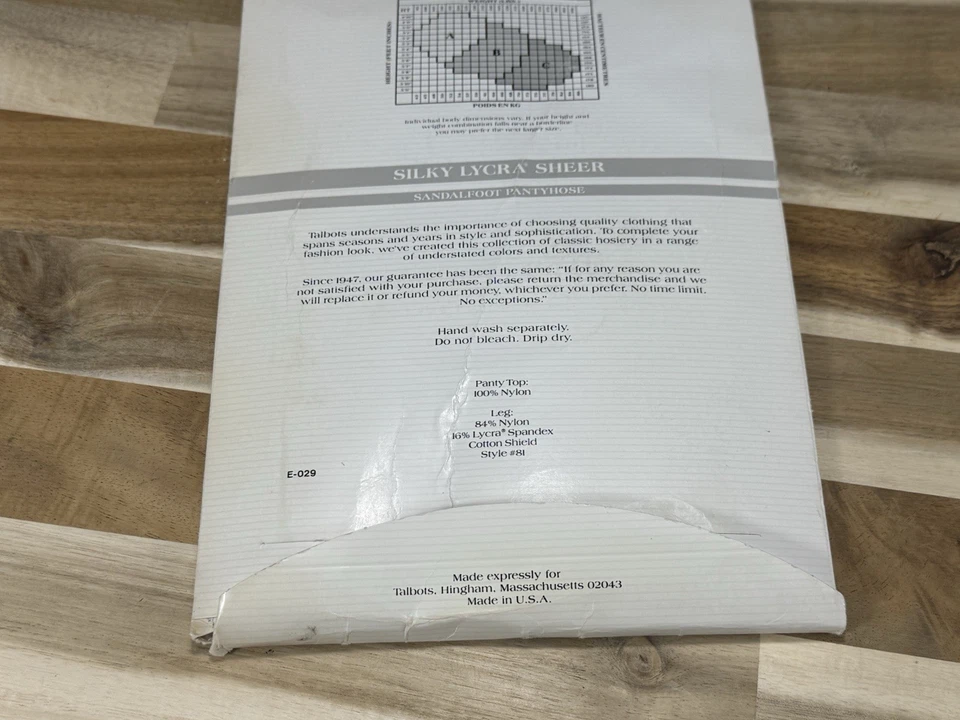 ✅Vintage ✅TALBOTS Pantimedias Transparentes Lycra Sedosa ✅ Sandalia ✅Rosa ✅Talla C Larga Foto 4 de 4