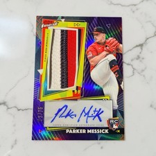 2026 Topps Finest - Finest Patch Autographs Parker Messick #RPA-PM Purple /75 Rc