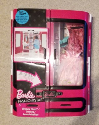    Mattel Barbie Fashionsistas DMT57 Kleiderschrank mit viel Zubehör   