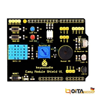 Keyestudio Multi Funktional Shield V1 für Arduino Uno Mega2560 mit LED-Anzeigen