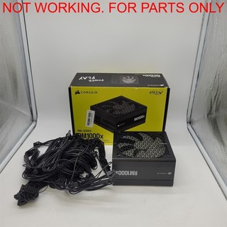 Alimentatore CORSAIR RM1000x ATX 3.1 completamente modulare 1000W Cybenetics Gold NON FUNZIONANTE