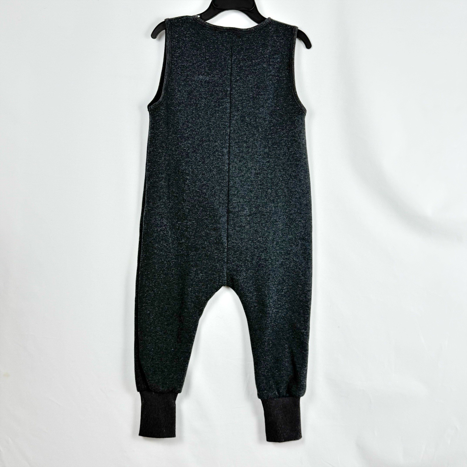 Zara Baby Gray Sleeveless Romper One Piece 3–4Y 104cm Bear Pocket Knit thumbnail 3