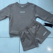 Image of Boys Adidas Sweatshirt and Shorts Set Age 24 Months BNWT