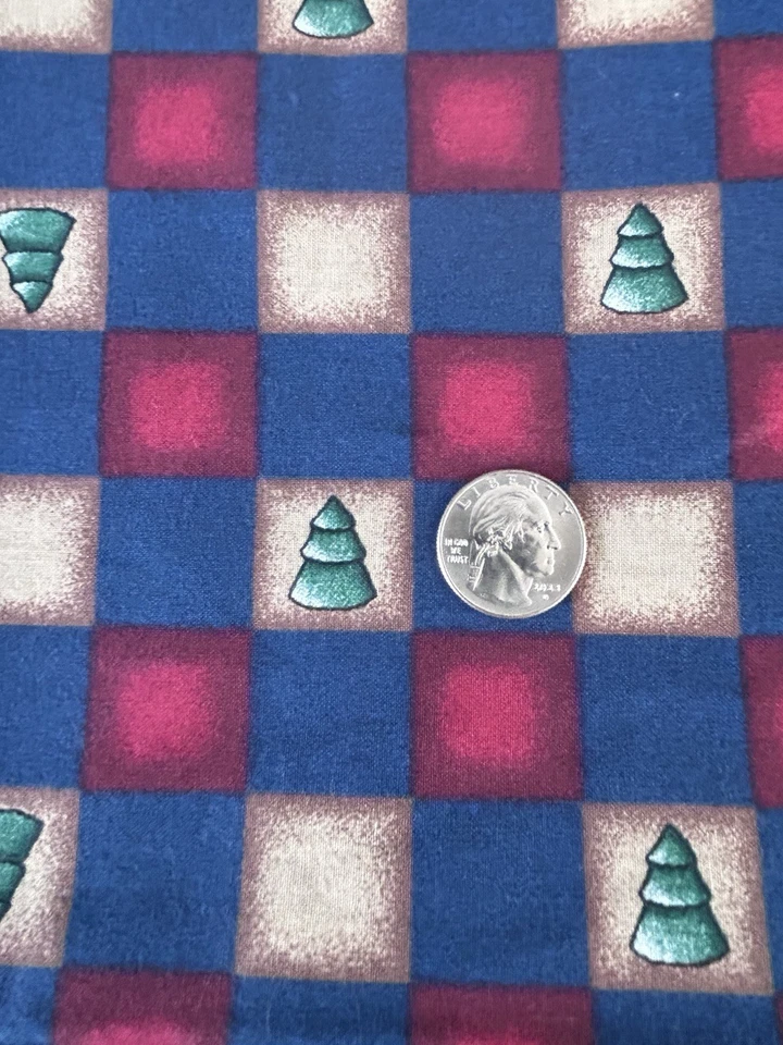 Vintage 1998 Daisy Kingdom Northwoods Double Border Christmas Fabric Moose 42" - Image 2 of 4