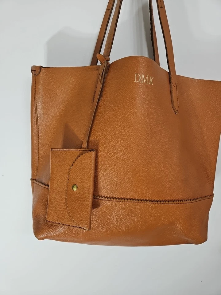 J экипажа желтовато-коричневый коричневый кожаный большой Hobo сумка с короткими ручками с монета карман наплечная сумка 15 x 13 x 6 - Изображение 2 из 4