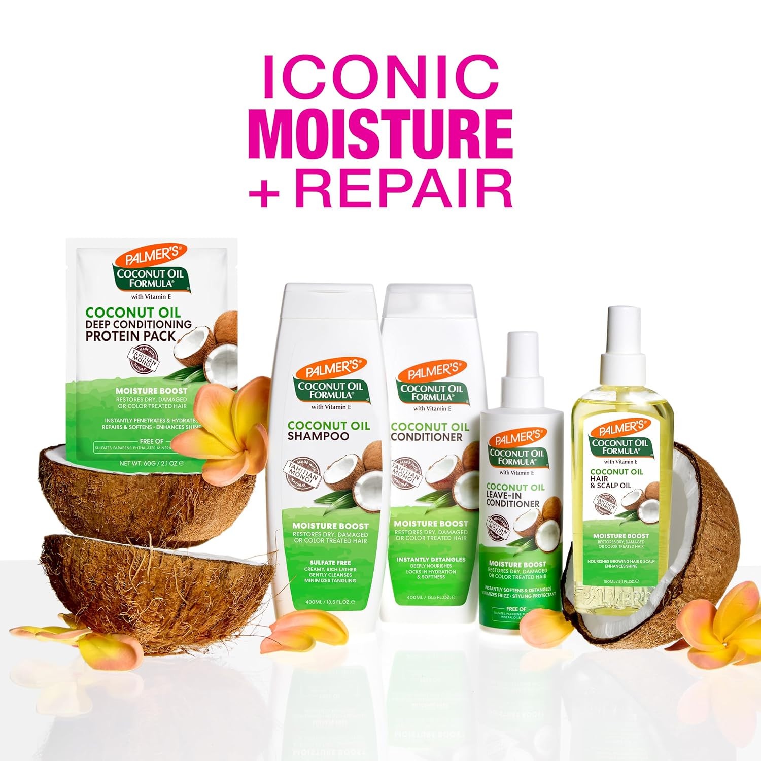 Palmer's Coconut Oil Moisture Boost, Restorative Hair and Scalp Oil Spray, Lasti
