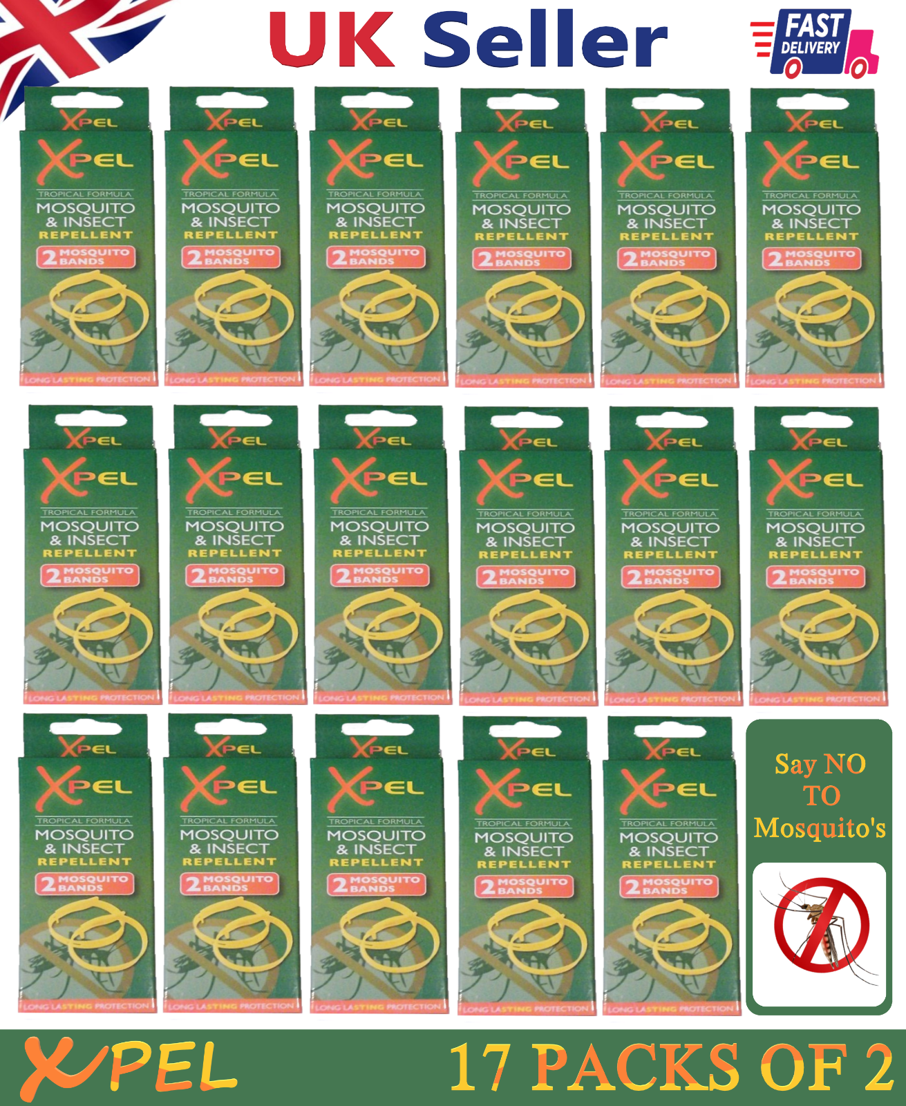 Xpel Mosquito And Insect Repellent Bands Tropical Formula 2 Bands x 6 - Image 10