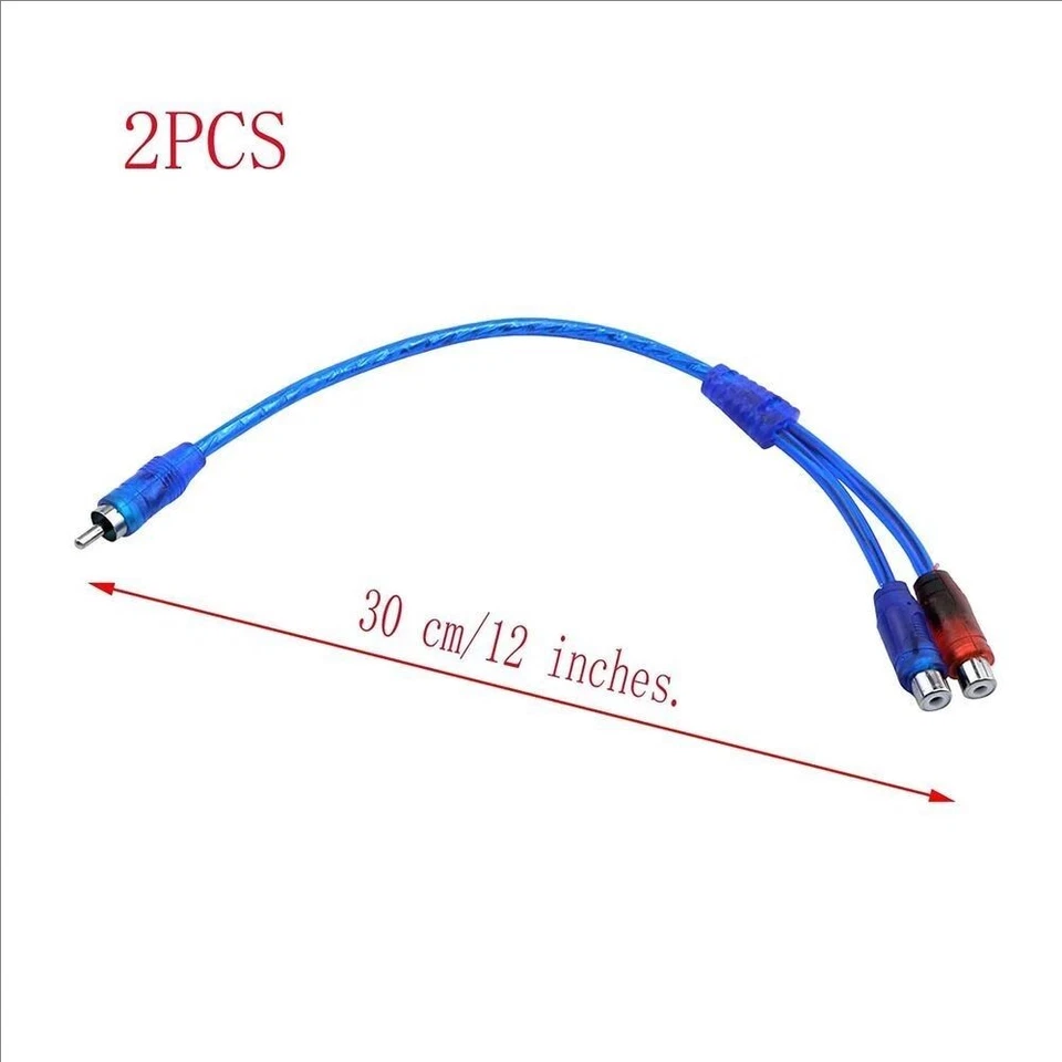 4x RCA Y Splitter Audio Jack Cable Adapter 1 Female to 2 Male - 1Male to 2Female - Image 2 of 4