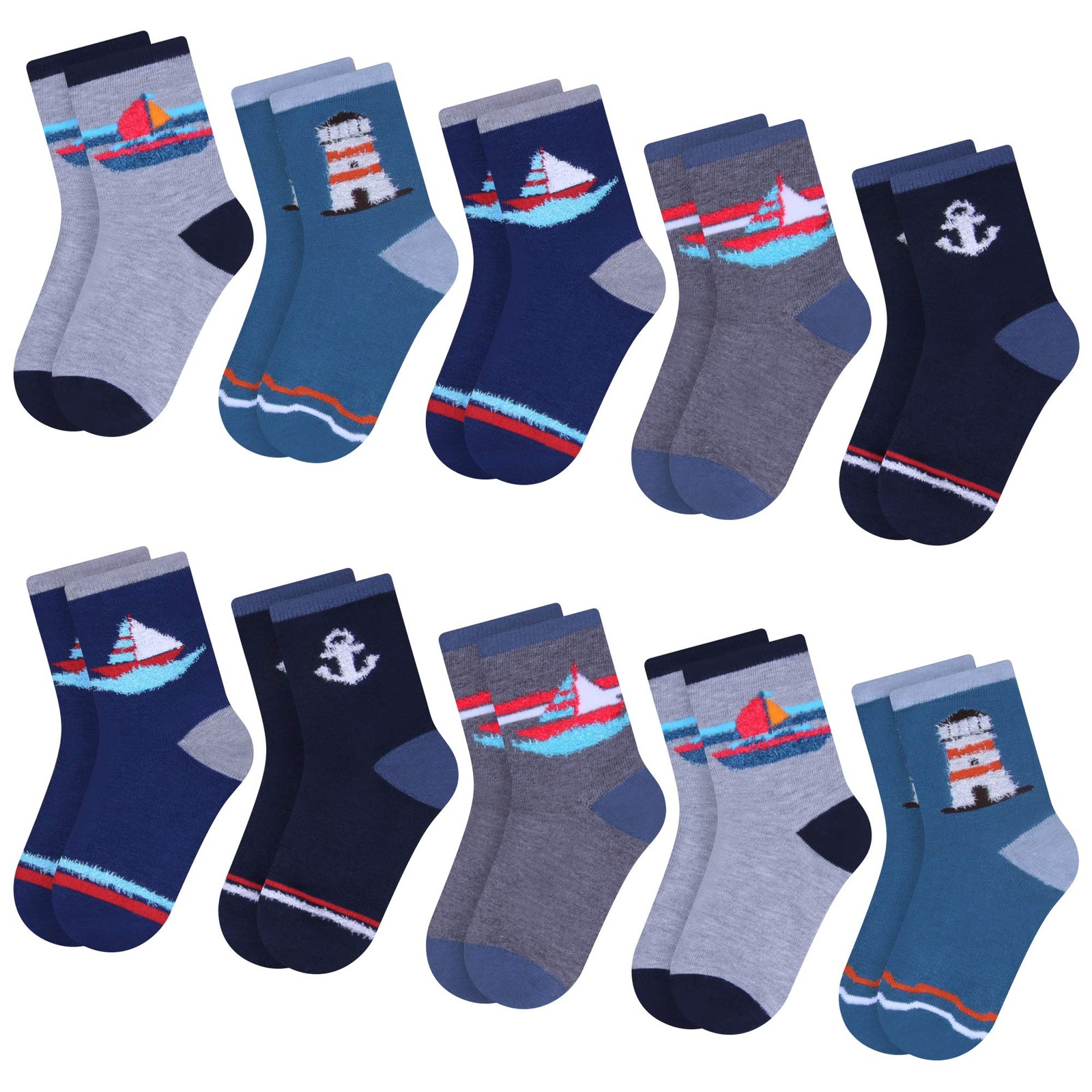 Chaussettes en coton pour enfants anti-transpiration à jouts motifs d'automne taille 27/34