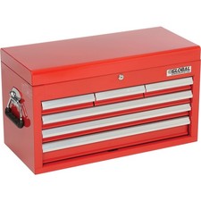 6 Drawer Tool Chest 25-15/16" x 12-1/16" x 14-3/4" Red