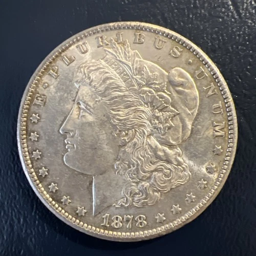 1878 7TF AU Morgan Silver Dollar