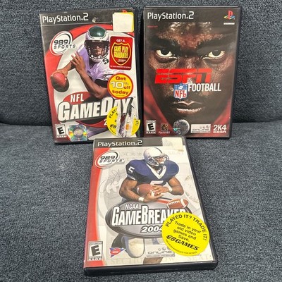 PS2 Sports Bundle - NFL Gameday 2002, ESPN NFL Football, NCAA Gamebreaker 2004