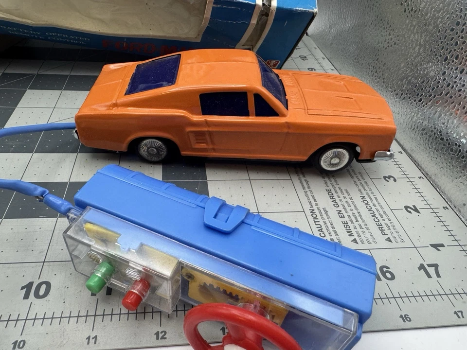 Extremely Rare 1960 Korean Made Bandai Ford Mustang 7654 Tin Car - Image 3 of 4
