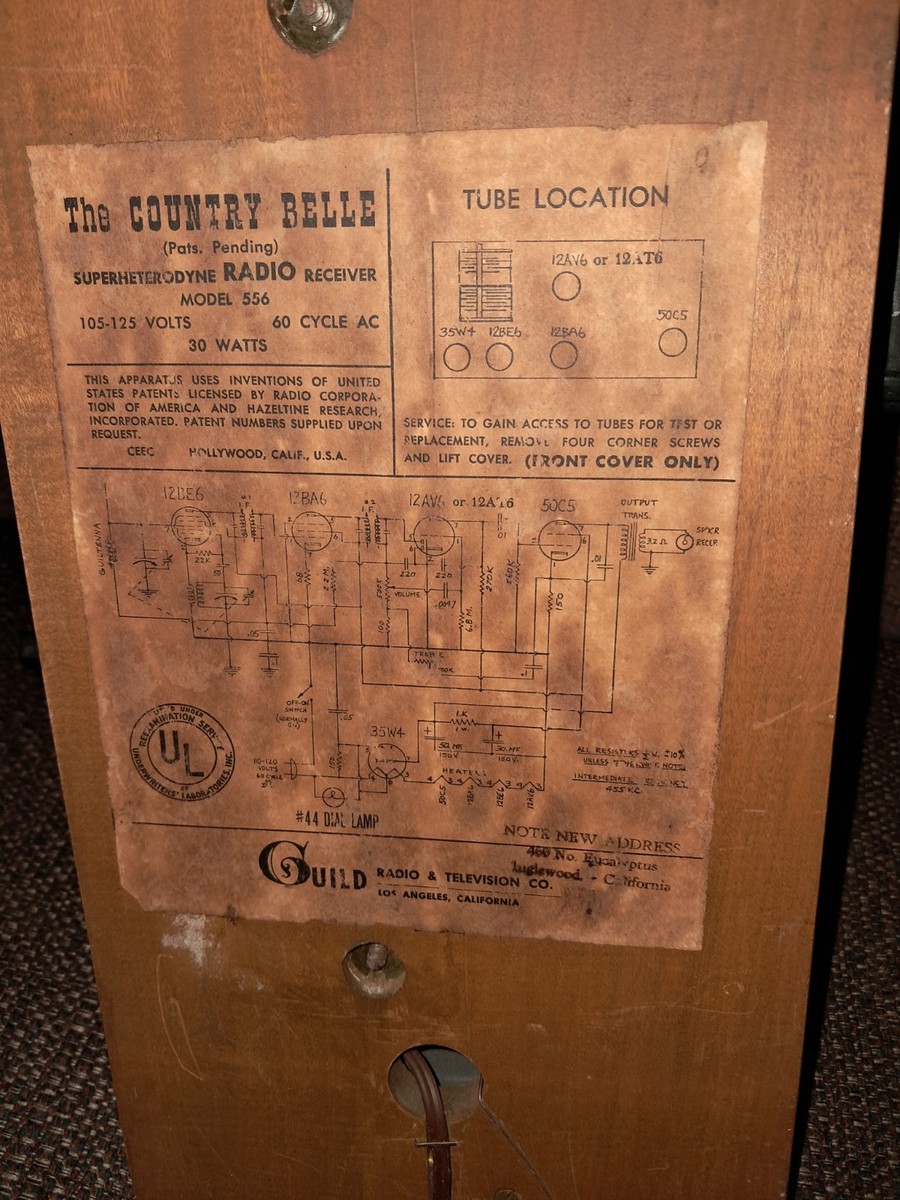 The Country Belle By Guild Tube Radio, Imitation Telephone