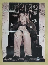 NIRVANA's Kurt Cobain 1967-1994 GUITAR Poster JIMI HENDRIX 1942-1970