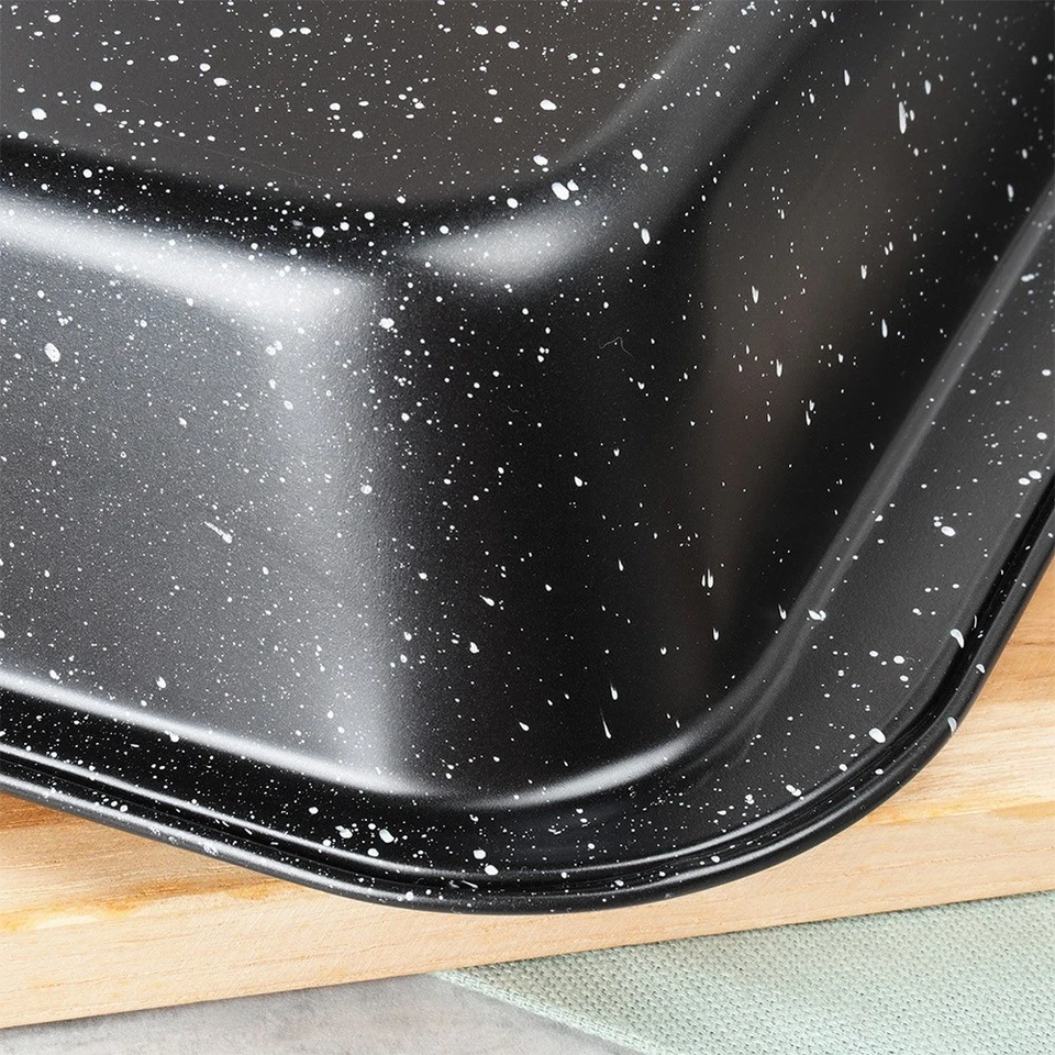 Backblech Ofenblech Kuchenblech Backform mit Granitbeschichtung 47,5x32x5,5 cm - Bild 4 von 4