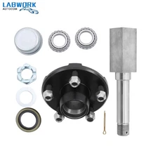Includes (1) Square Shaft 1-1/16 Inch Straight Spindle & Bearings Hub Assembly