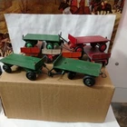 Vintage Diecast Playworn Dinky Toys 8 Small Trailers all complete