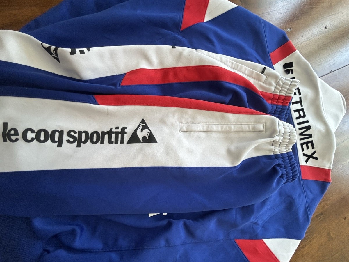 Vintage Le Coq Sportif Sweater colorblock Track Skoda tracksuit