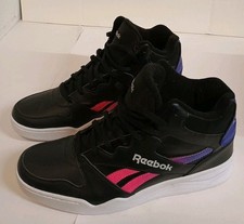 MUJER REEBOK ROYAL BB4500 HI Negro Rosa Púrpura Talla 10