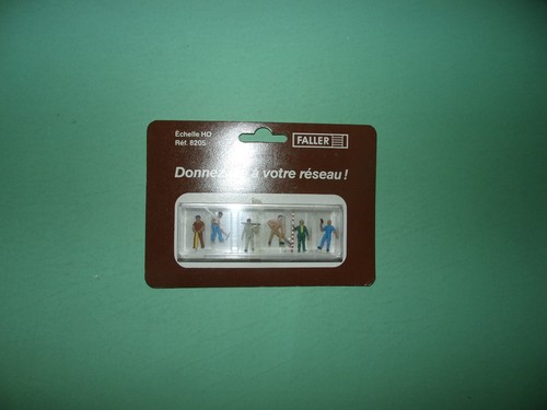 * FALLER boite de 6 figurines ouvriers de chantier et TP 8205 NEUF (n°2) | Condition: Neuf