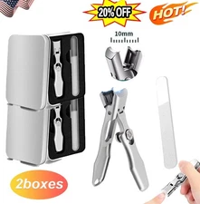 Stainless Extra Large Toe Nail Clippers For Thick Nails Heavy Duty 2 Boxes